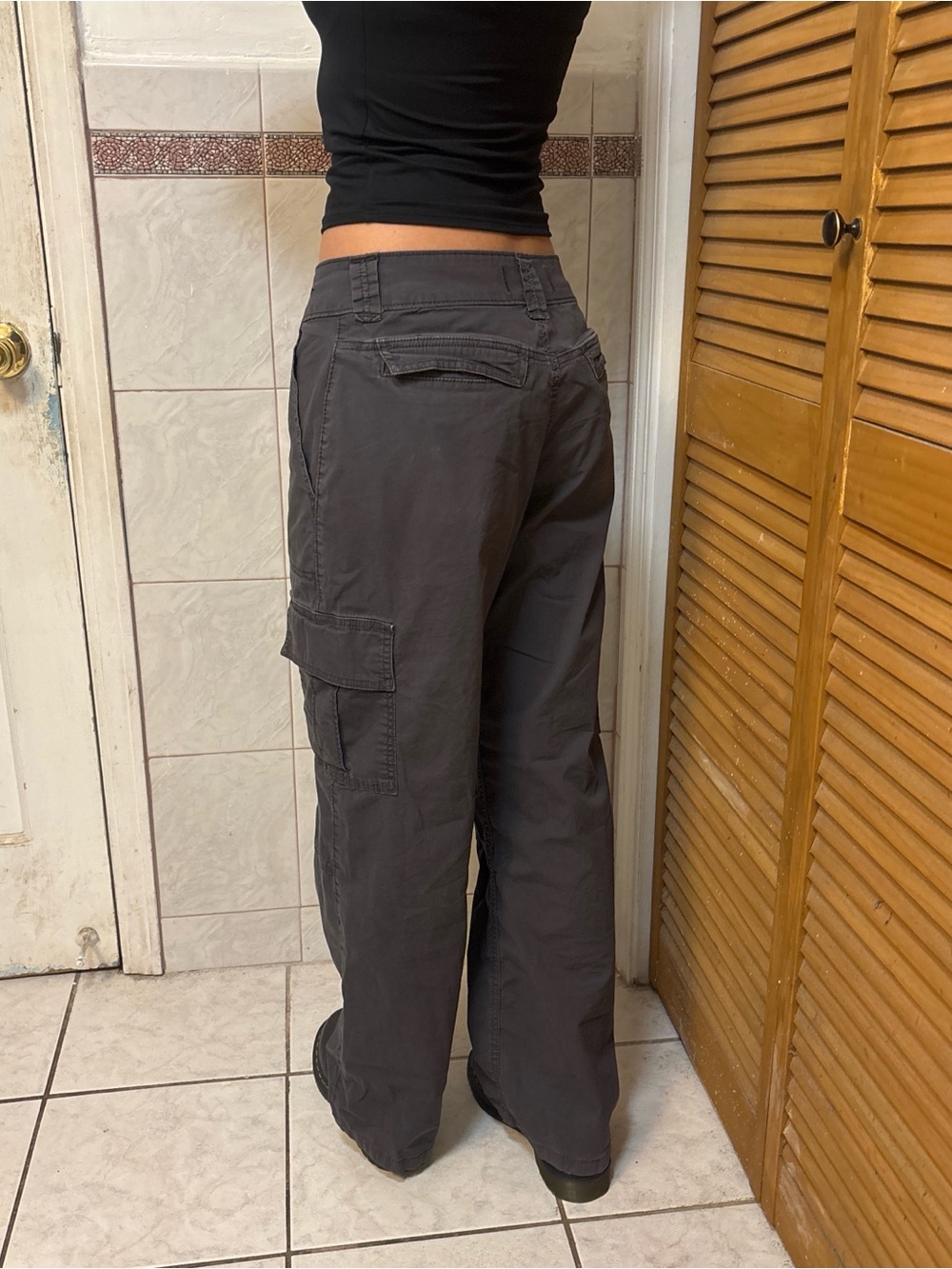 Hollister Baggy Dark Gray Cargo Pants
